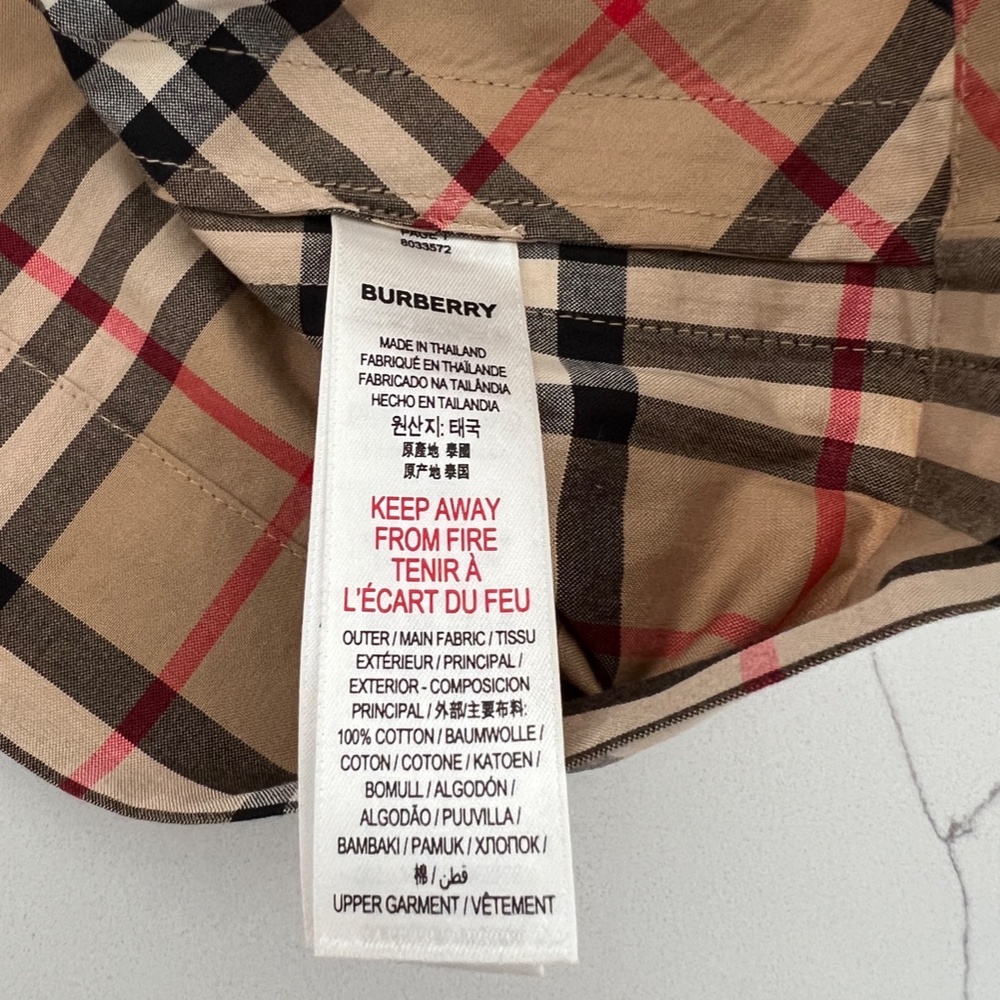 BURBERRY Nova Check Short Sleeve Midi Dress Everyday Sundress Party - Picture 7 of 10